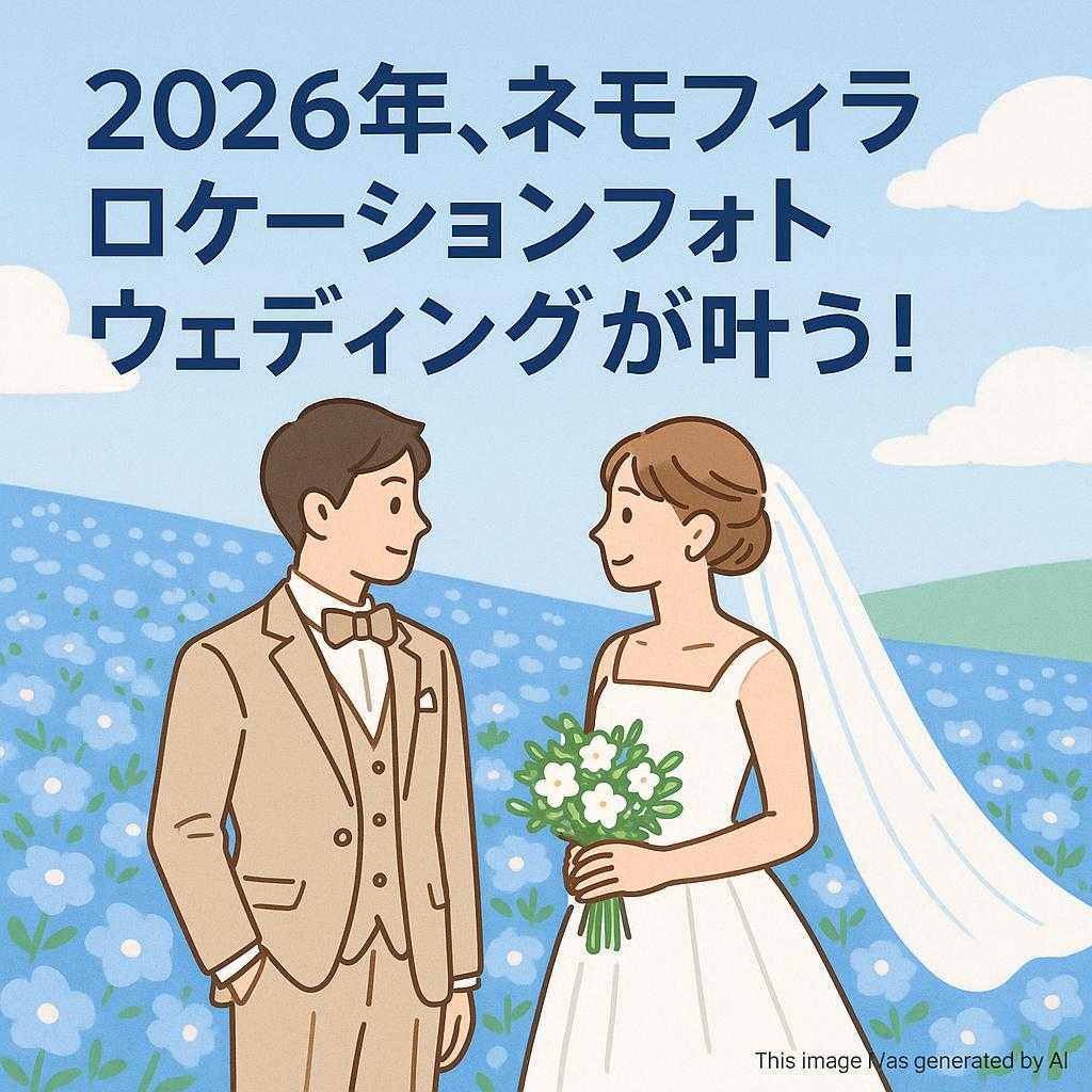 2026年、ネモフィラロケーションフォトウェディングが叶う!