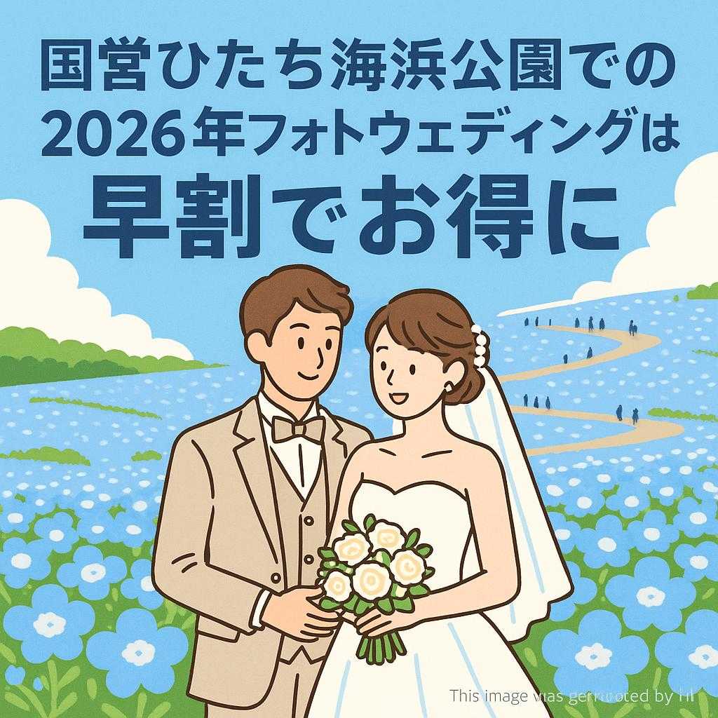 国営ひたち海浜公園での2026年フォトウェディングは早割でお得に