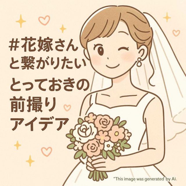 #花嫁さんと繋がりたい！とっておきの前撮りアイデア