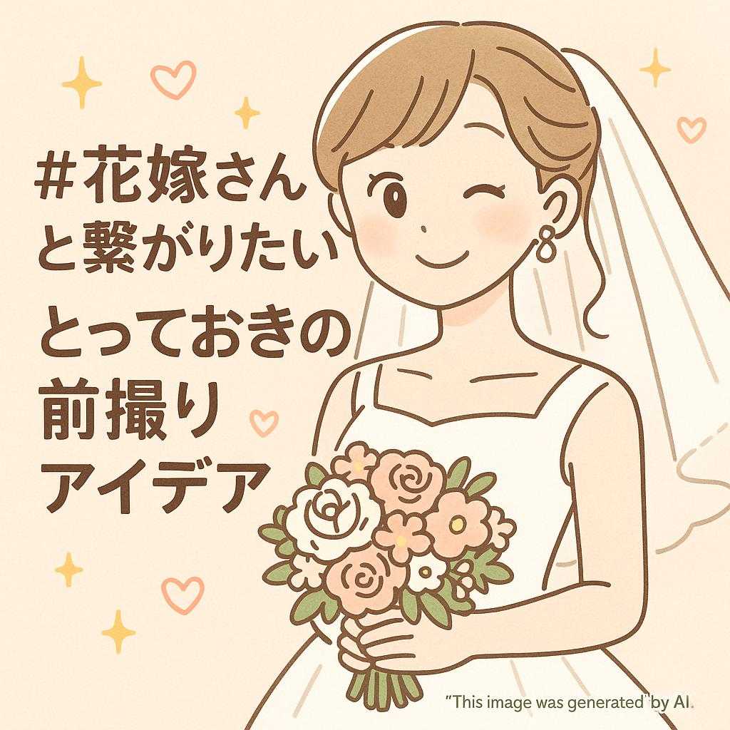 #花嫁さんと繋がりたい!とっておきの前撮りアイデア
