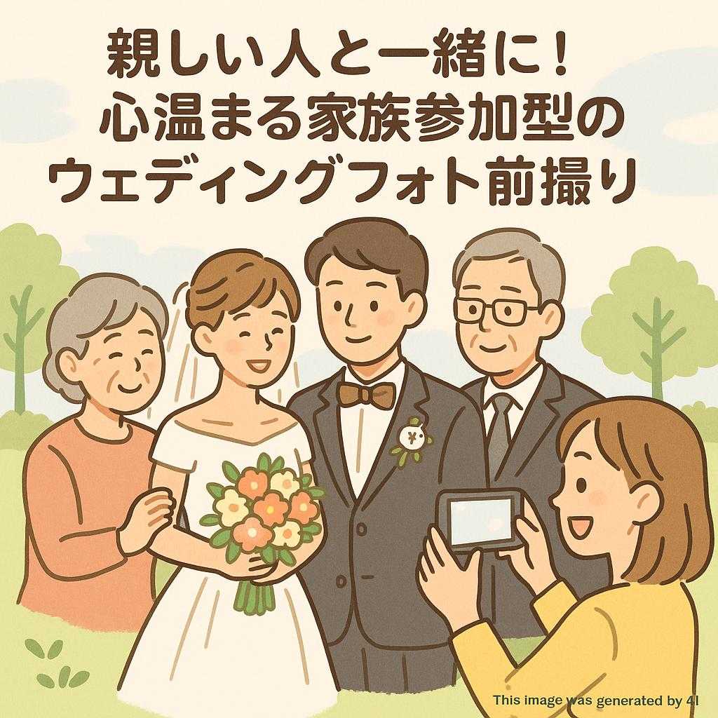 親しい人と一緒に！心温まる家族参加型のウェディングフォト前撮り