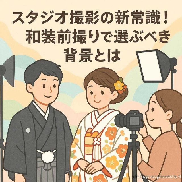スタジオ撮影の新常識！和装前撮りで選ぶべき背景とは