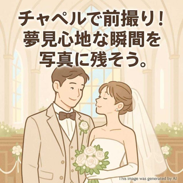 チャペルで前撮り！夢見心地な瞬間を写真に残そう
