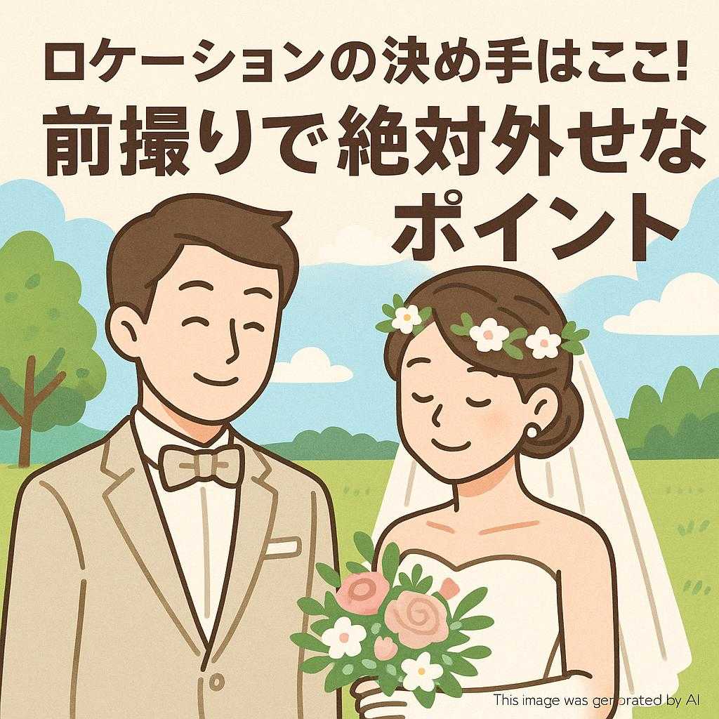 ロケーションの決め手はここ!前撮りで絶対外せないポイント