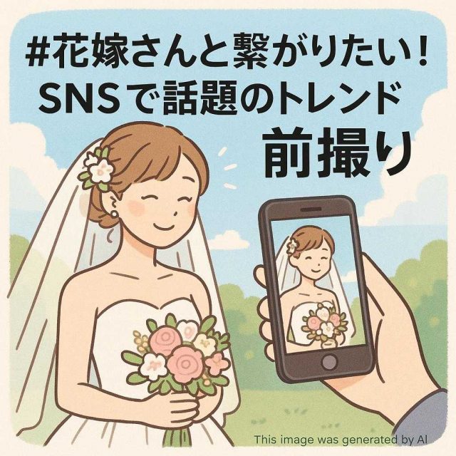 #花嫁さんと繋がりたい！SNSで話題のトレンド前撮り