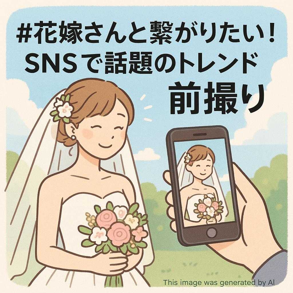 #花嫁さんと繋がりたい！SNSで話題のトレンド前撮り