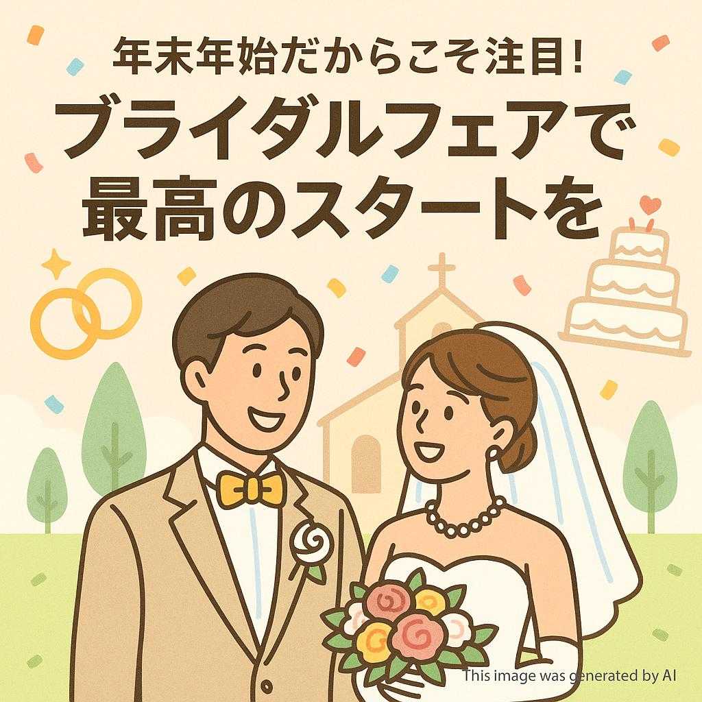 年末年始だからこそ注目!ブライダルフェアで最高のスタートを