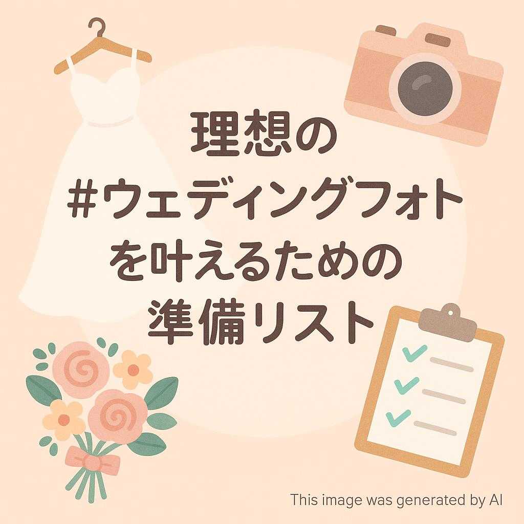 理想の#ウェディングフォト を叶えるための準備リスト