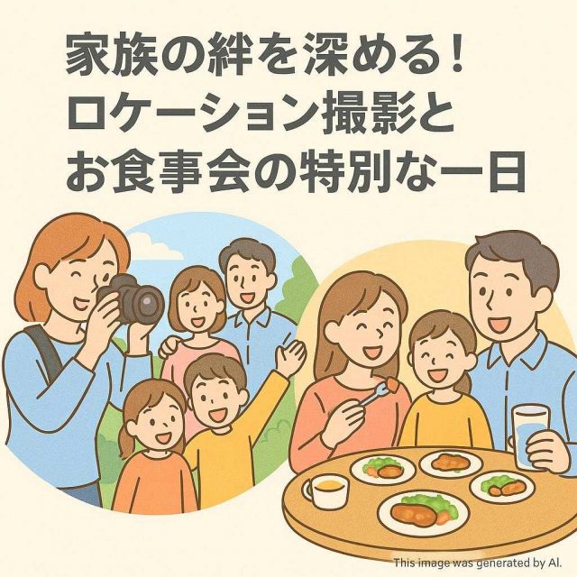 家族の絆を深める！ロケーション撮影とお食事会の特別な一日