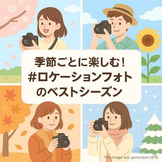 季節ごとに楽しむ！#ロケーションフォト のベストシーズン