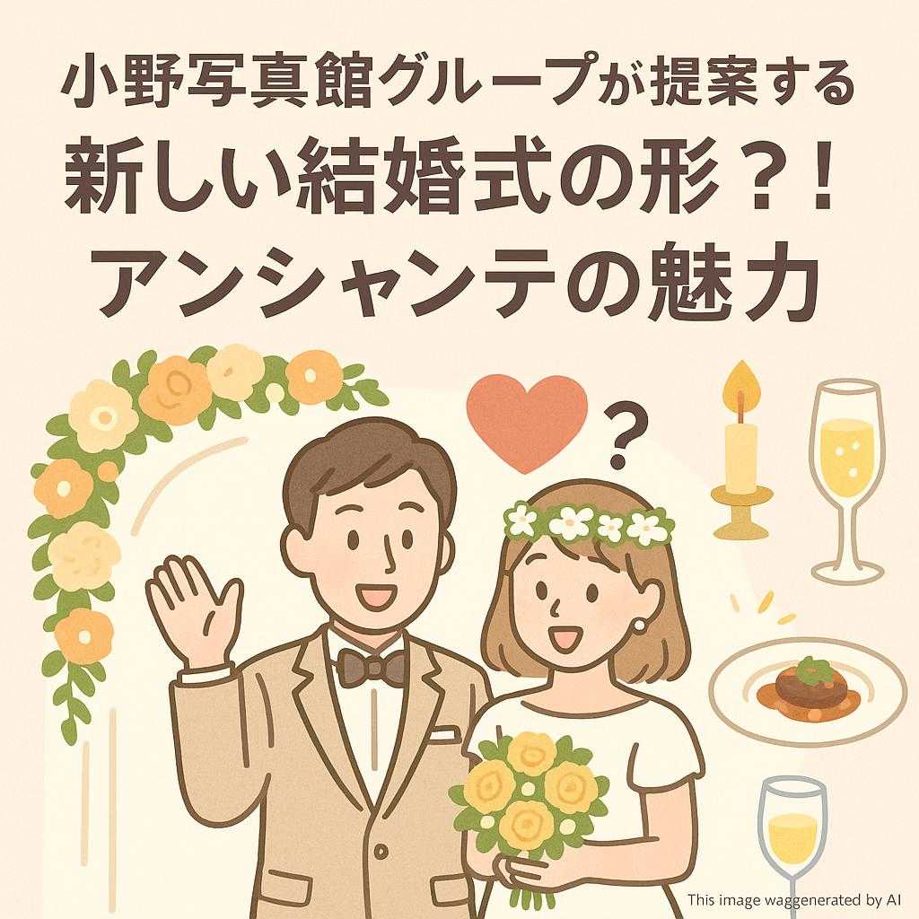 小野写真館グループが提案する新しい結婚式の形?! アンシャンテの魅力