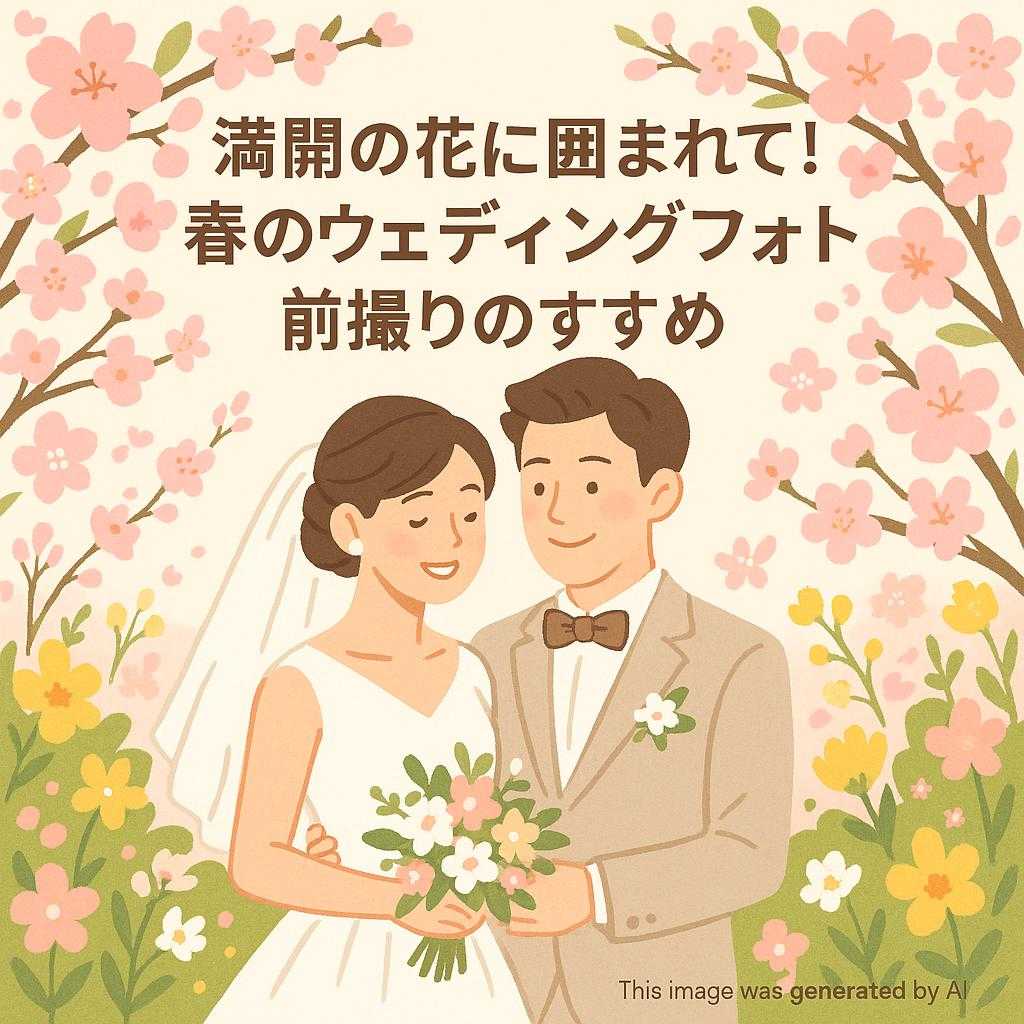 満開の花に囲まれて！春のウェディングフォト前撮りのすすめ