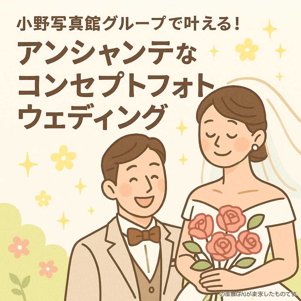 小野写真館グループで叶える！アンシャンテなコンセプトフォトウェディング