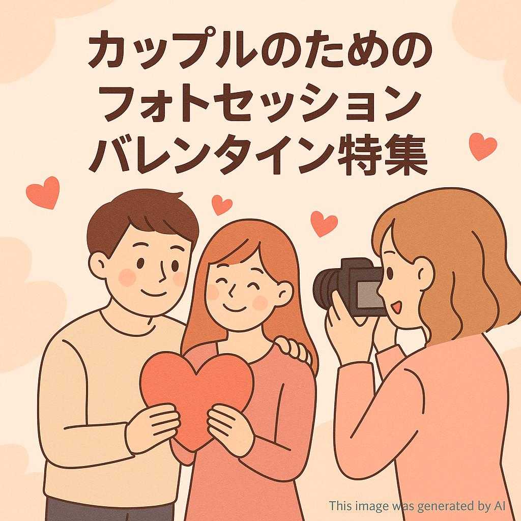 カップルのためのフォトセッションバレンタイン特集