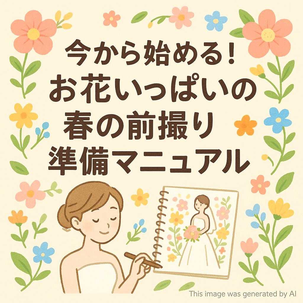 今から始める!お花いっぱいの春の前撮り準備マニュアル