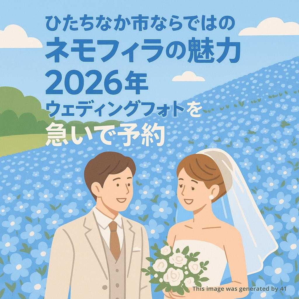 ひたちなか市ならではのネモフィラの魅力 2026年ウェディングフォトを急いで予約
