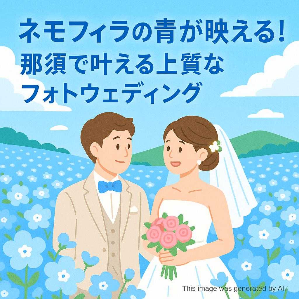 ネモフィラの青が映える!那須で叶える上質なフォトウェディング
