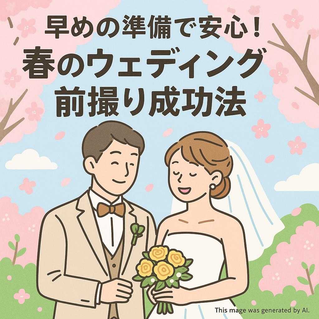 早めの準備で安心!春のウェディング前撮り成功法