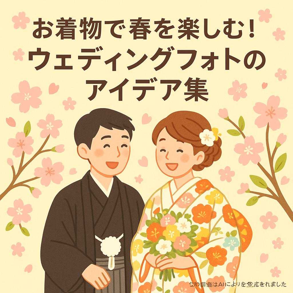 お着物で春を楽しむ！ウェディングフォトのアイデア集