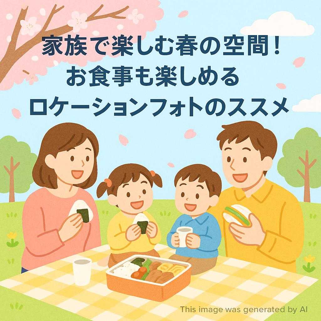 家族で楽しむ春の空間!お食事も楽しめるロケーションフォトのススメ