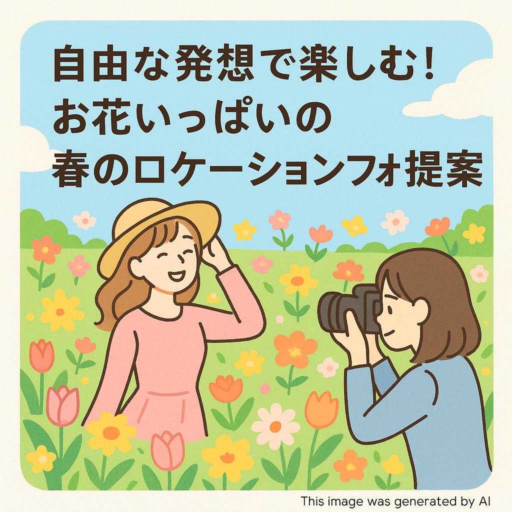 自由な発想で楽しむ！お花いっぱいの春のロケーションフォト提案