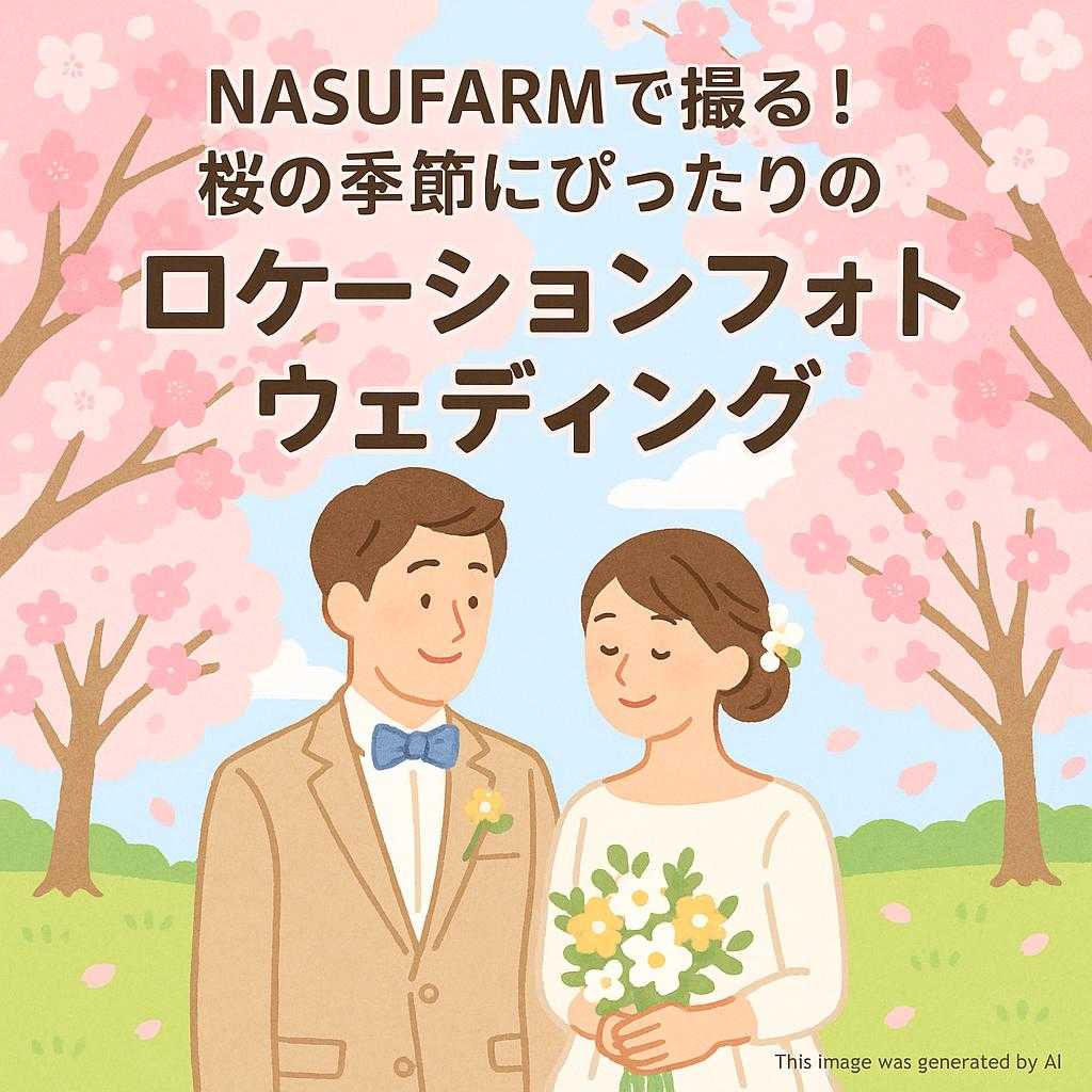 NASUFARMで撮る！桜の季節にぴったりのロケーションフォトウェディング
