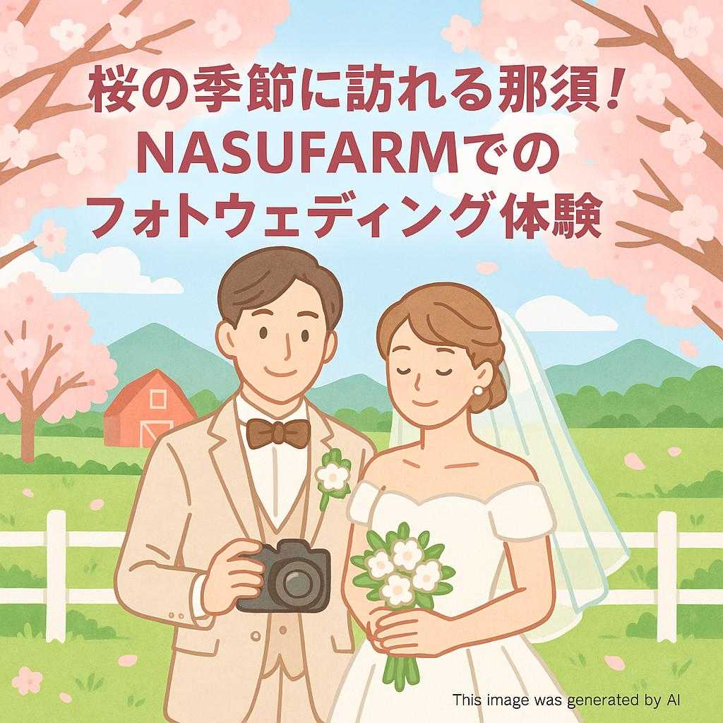 桜の季節に訪れる那須！NASUFARMでのフォトウェディング体験