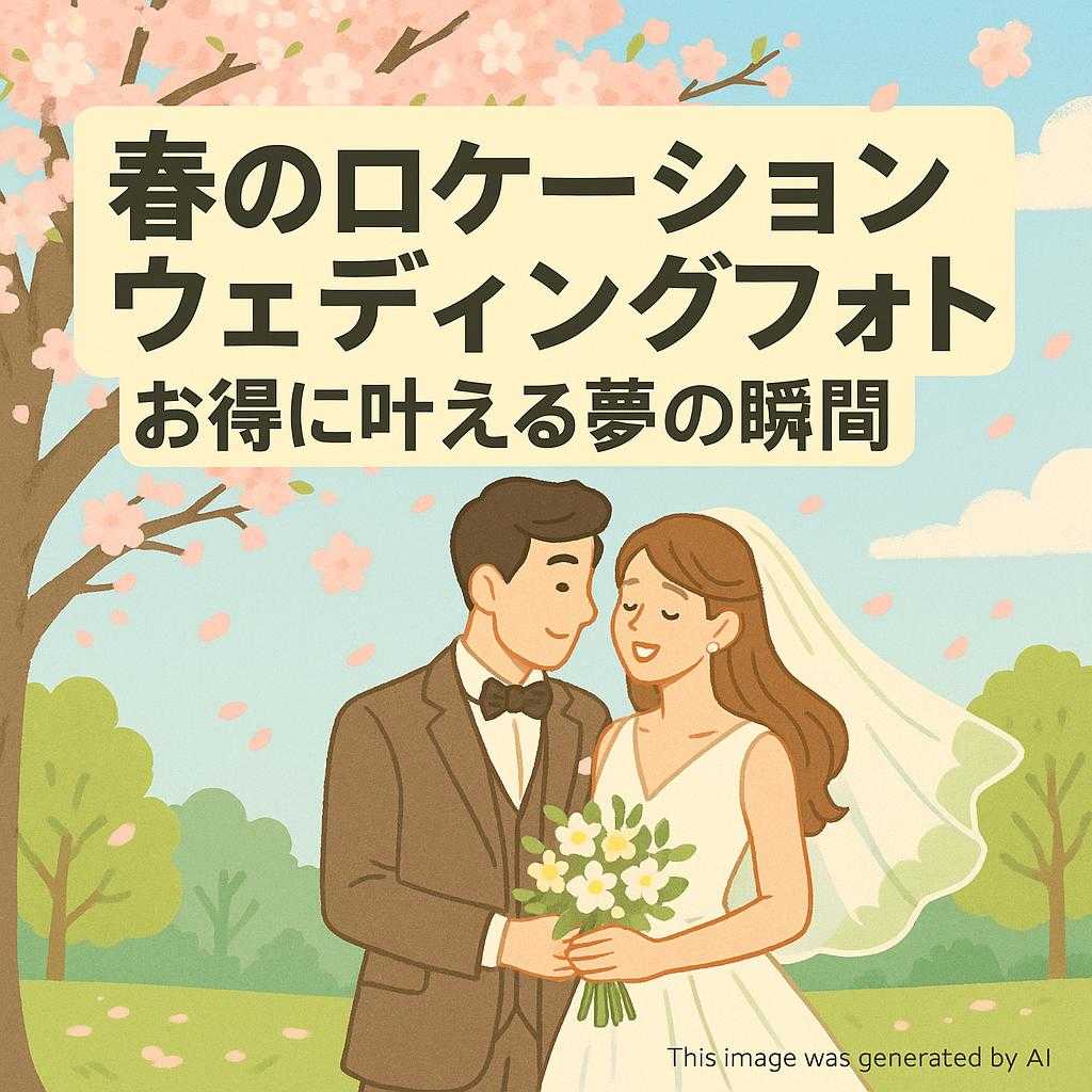 春のロケーションウェディングフォトでお得に叶える夢の瞬間