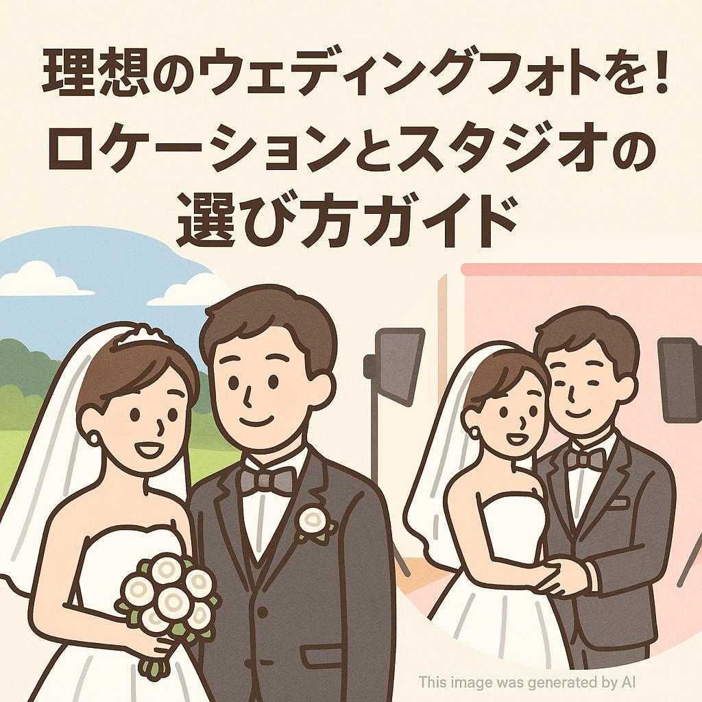理想のウェディングフォトを！ロケーションとスタジオの選び方ガイド
