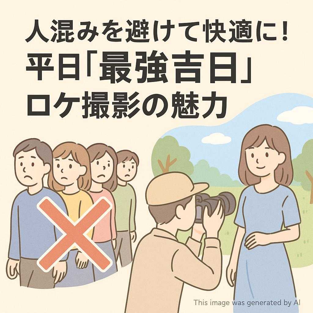 人混みを避けて快適に！平日「最強吉日」ロケ撮影の魅力