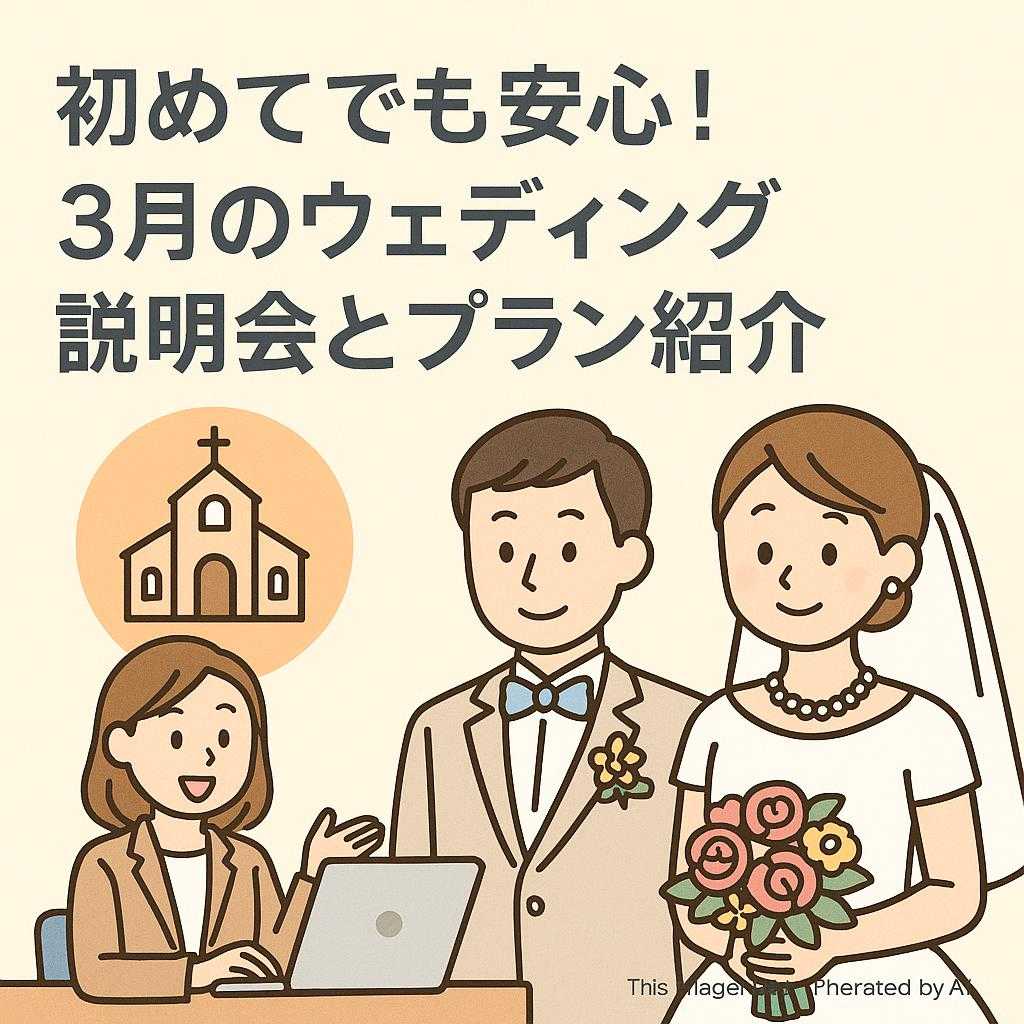 初めてでも安心! 3月のウェディング説明会とプラン紹介