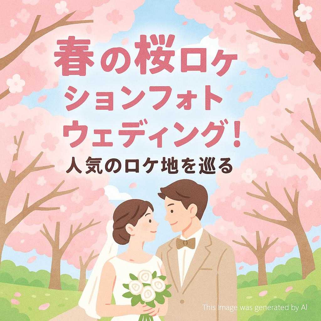 春の桜ロケーションフォトウェディング！人気のロケ地を巡る