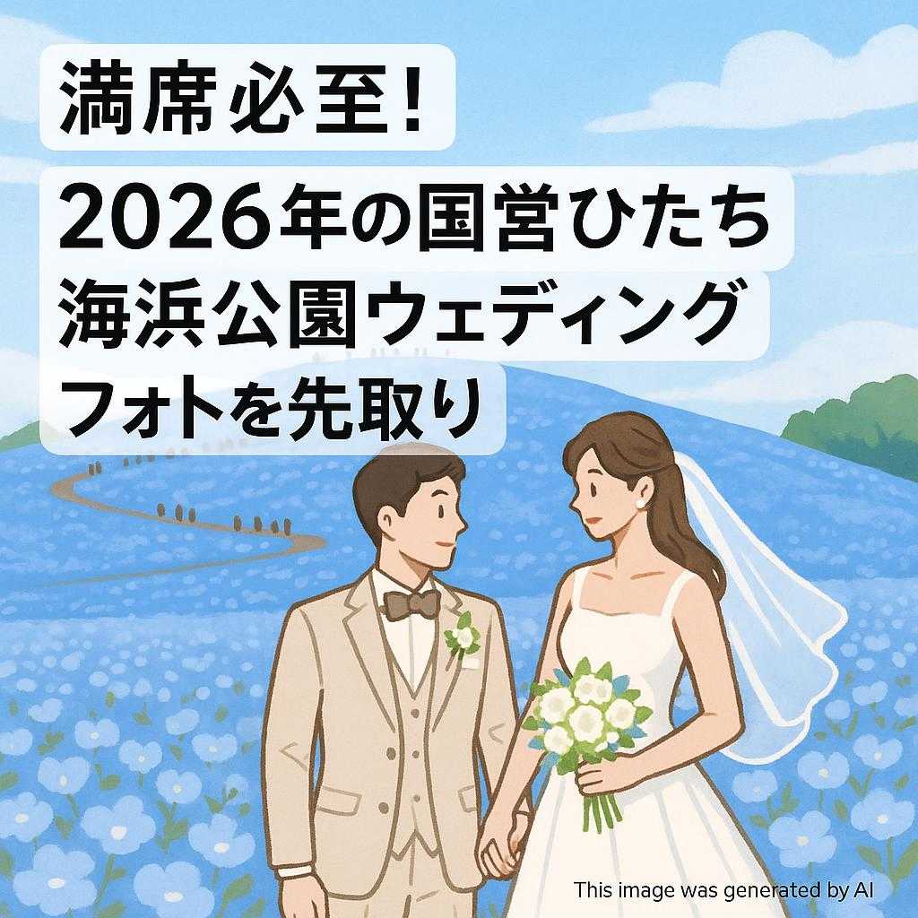 満席必至!2026年の国営ひたち海浜公園ウェディングフォトを先取り