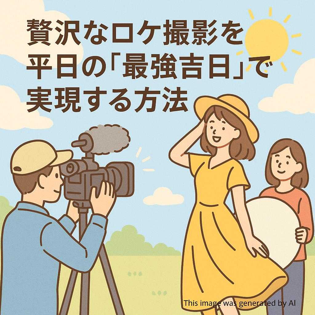 贅沢なロケ撮影を平日の『最強吉日』で実現する方法