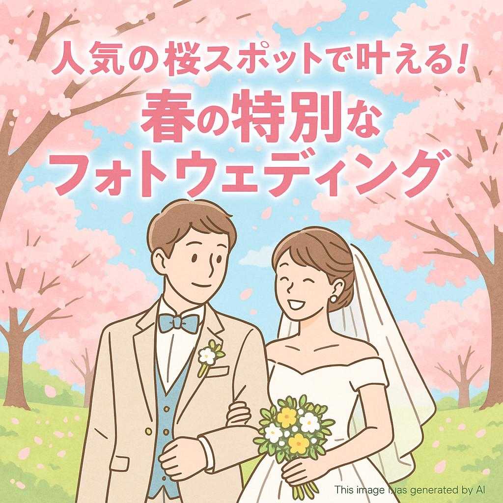 人気の桜スポットで叶える!春の特別なフォトウェディング