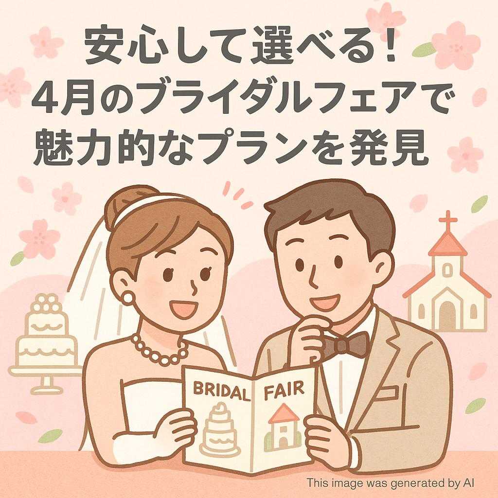安心して選べる！4月のブライダルフェアで魅力的なプランを発見