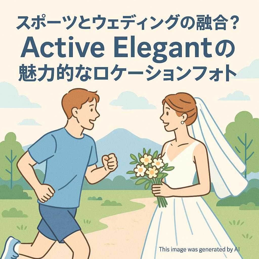 スポーツとウェディングの融合？Active Elegantの魅力的なロケーションフォト
