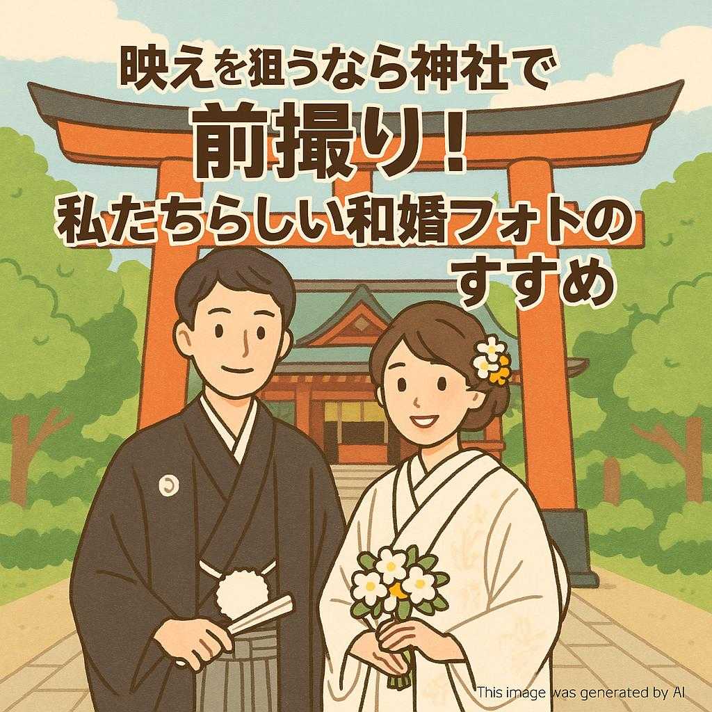 映えを狙うなら神社で前撮り!私たちらしい和婚フォトのすすめ