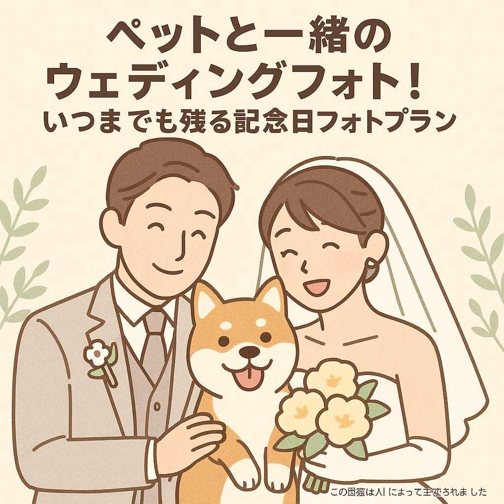 ペットと一緒のウェディングフォト!いつまでも残る記念日フォトプラン