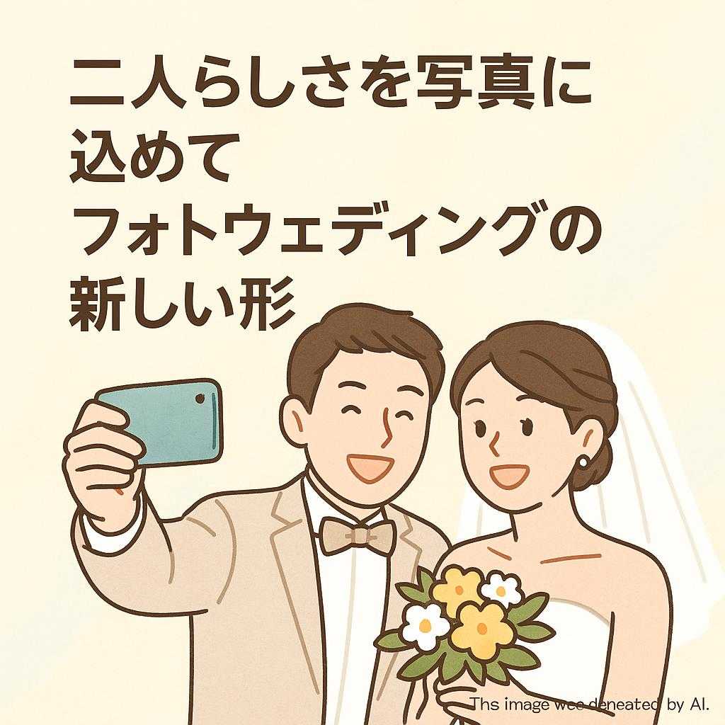 二人らしさを写真に込めて フォトウェディングの新しい形