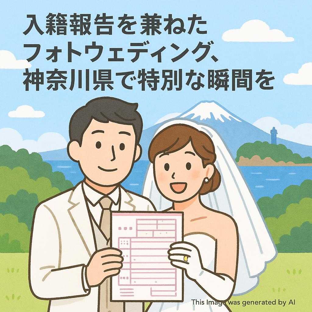 入籍報告を兼ねたフォトウェディング、神奈川県で特別な瞬間を