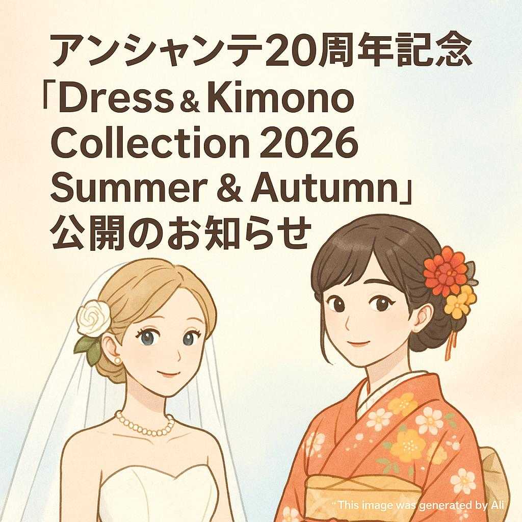 【アンシャンテ20周年記念「Dress & Kimono Collection 2026 Summer & Autumn」公開のお知らせ】