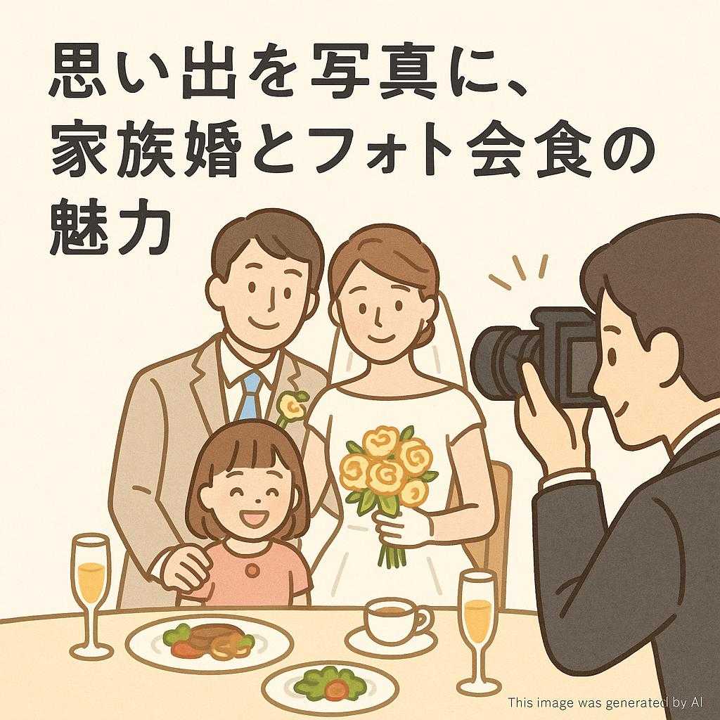 思い出を写真に、家族婚とフォト会食の魅力