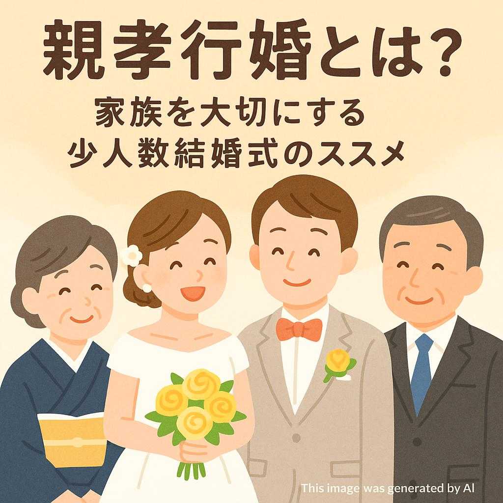 親孝行婚とは？家族を大切にする少人数結婚式のススメ
