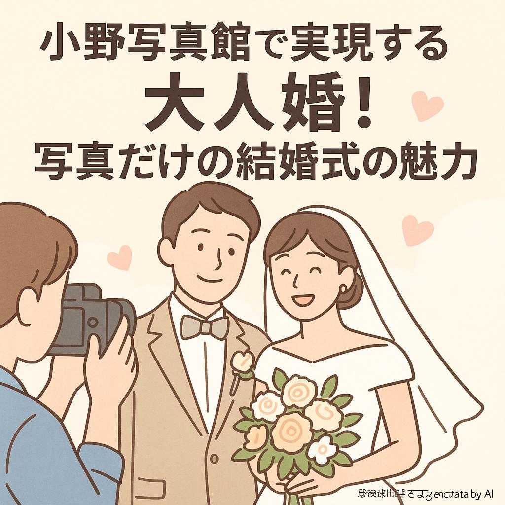 小野写真館で実現する大人婚！写真だけの結婚式の魅力