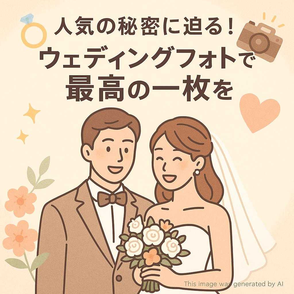 人気の秘密に迫る!ウェディングフォトで最高の一枚を