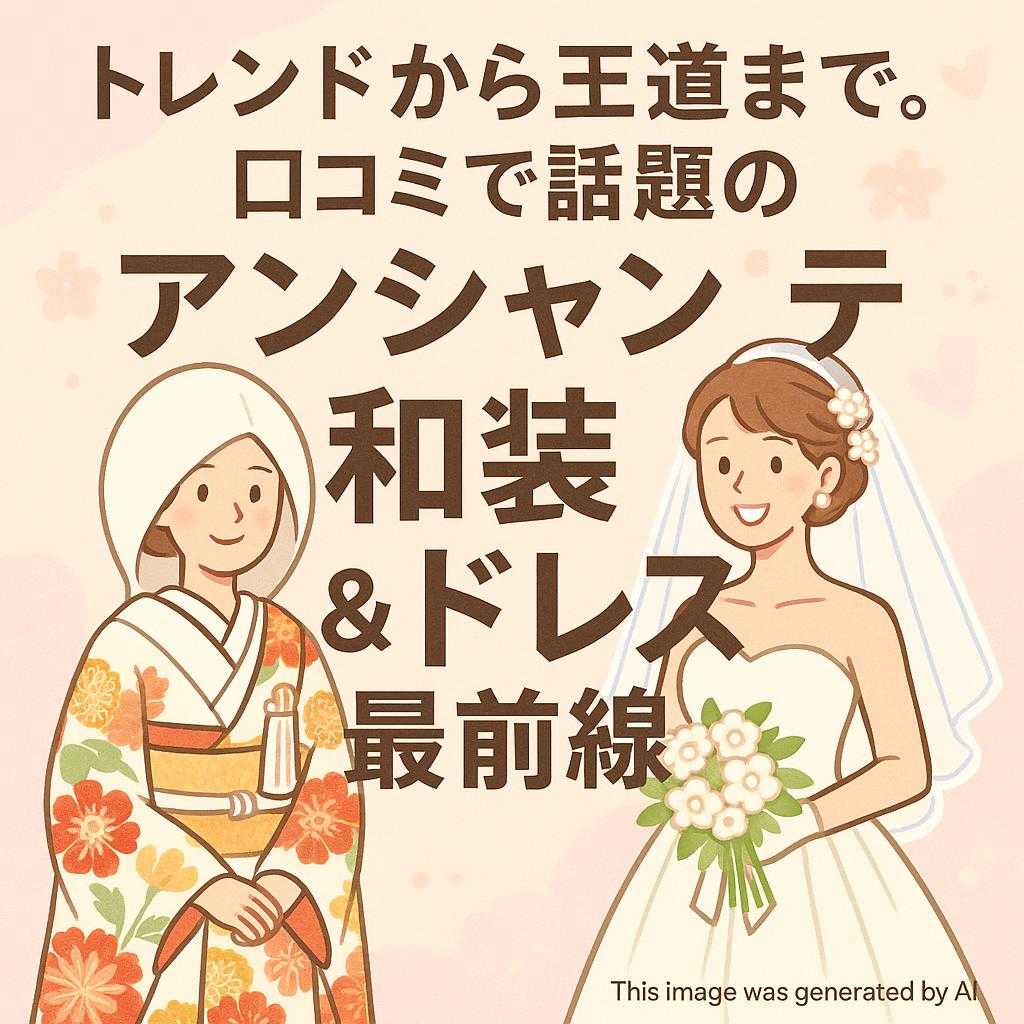 トレンドから王道まで。口コミで話題のアンシャンテ「和装＆ドレス」最前線