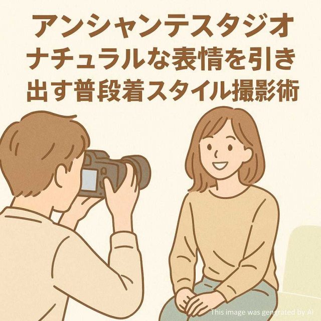 アンシャンテスタジオナチュラルな表情を引き出す普段着スタイル撮影術