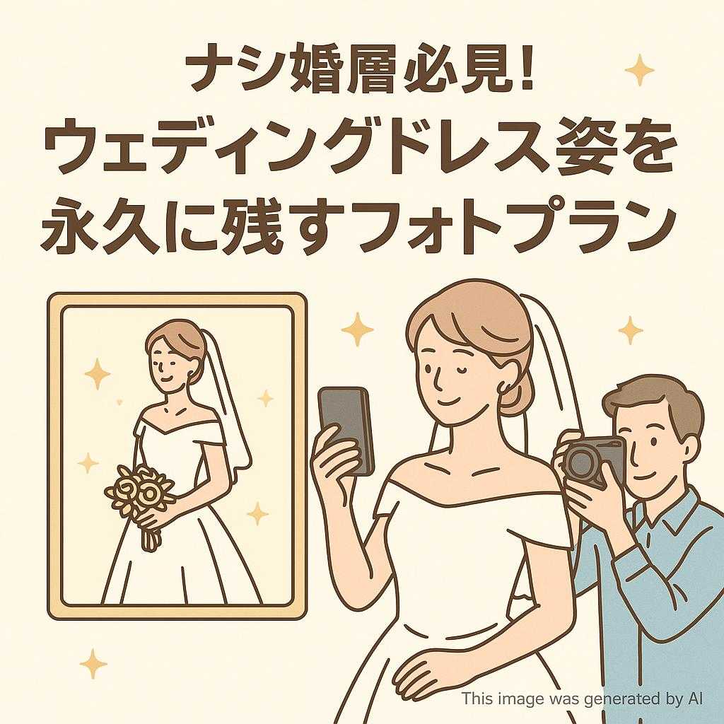 ナシ婚層必見!ウェディングドレス姿を永久に残すフォトプラン
