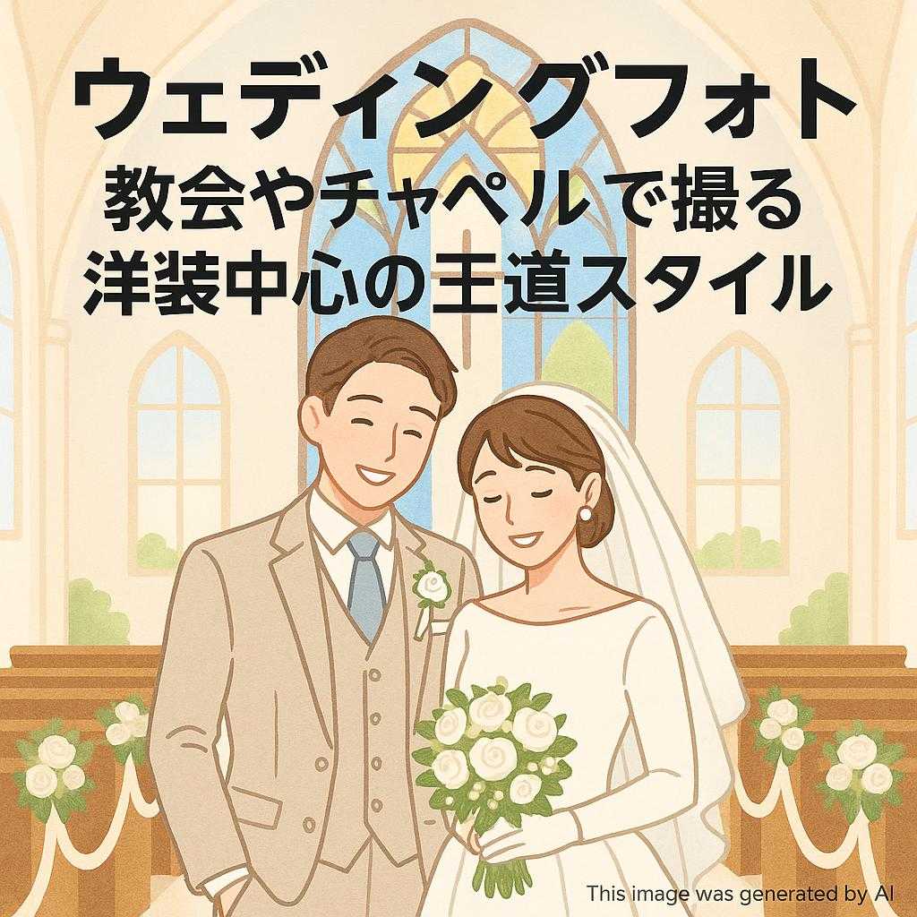 ウェディングフォト教会やチャペルで撮る洋装中心の王道スタイル